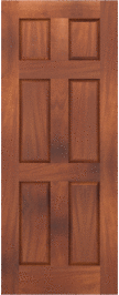 Raised  Panel   Napa  Mahogany  Doors